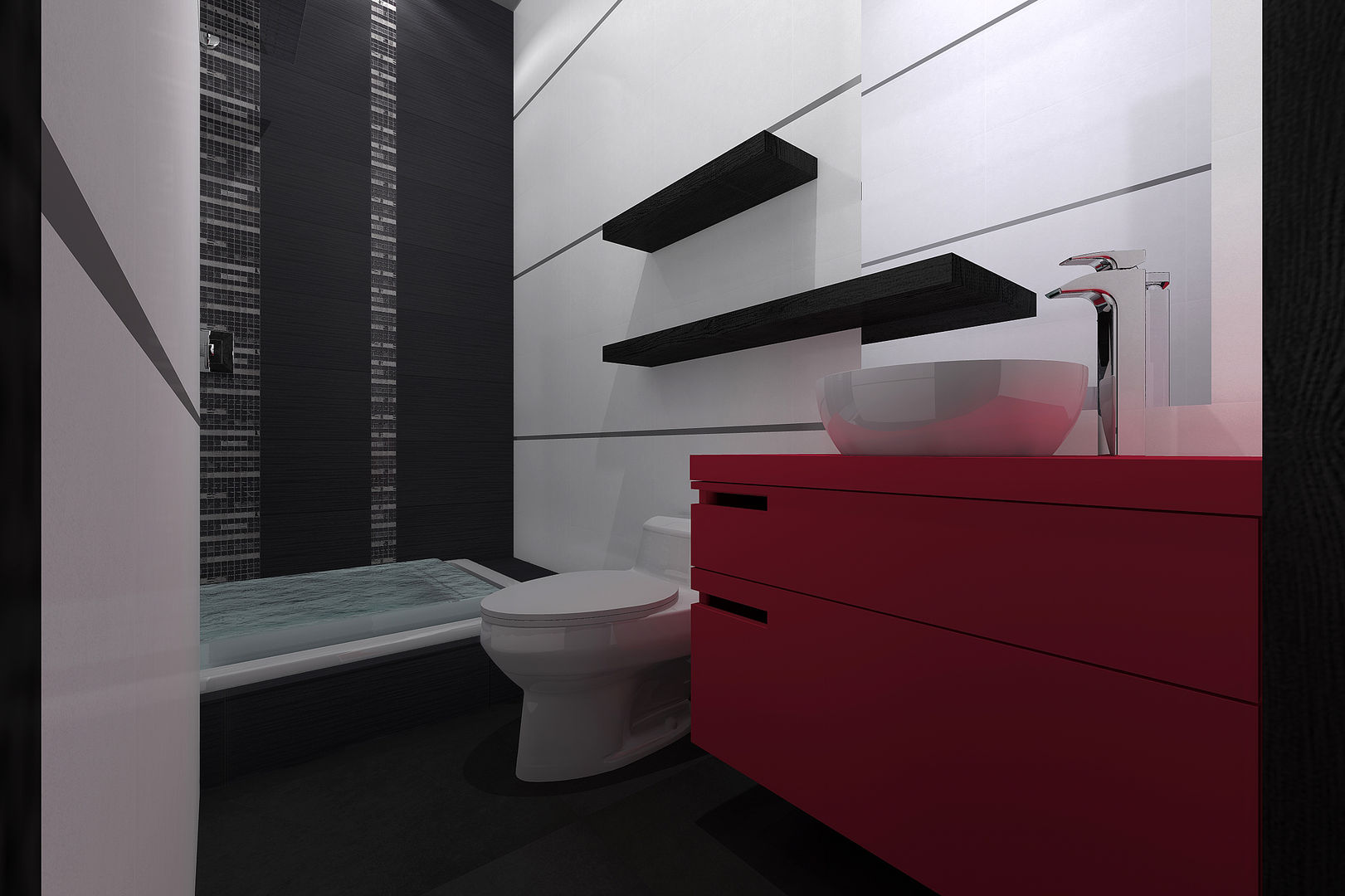 homify Minimalistische Badezimmer Keramik