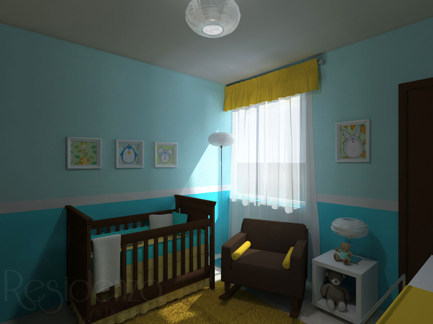 homify Nursery/kid’s room Engineered Wood Transparent