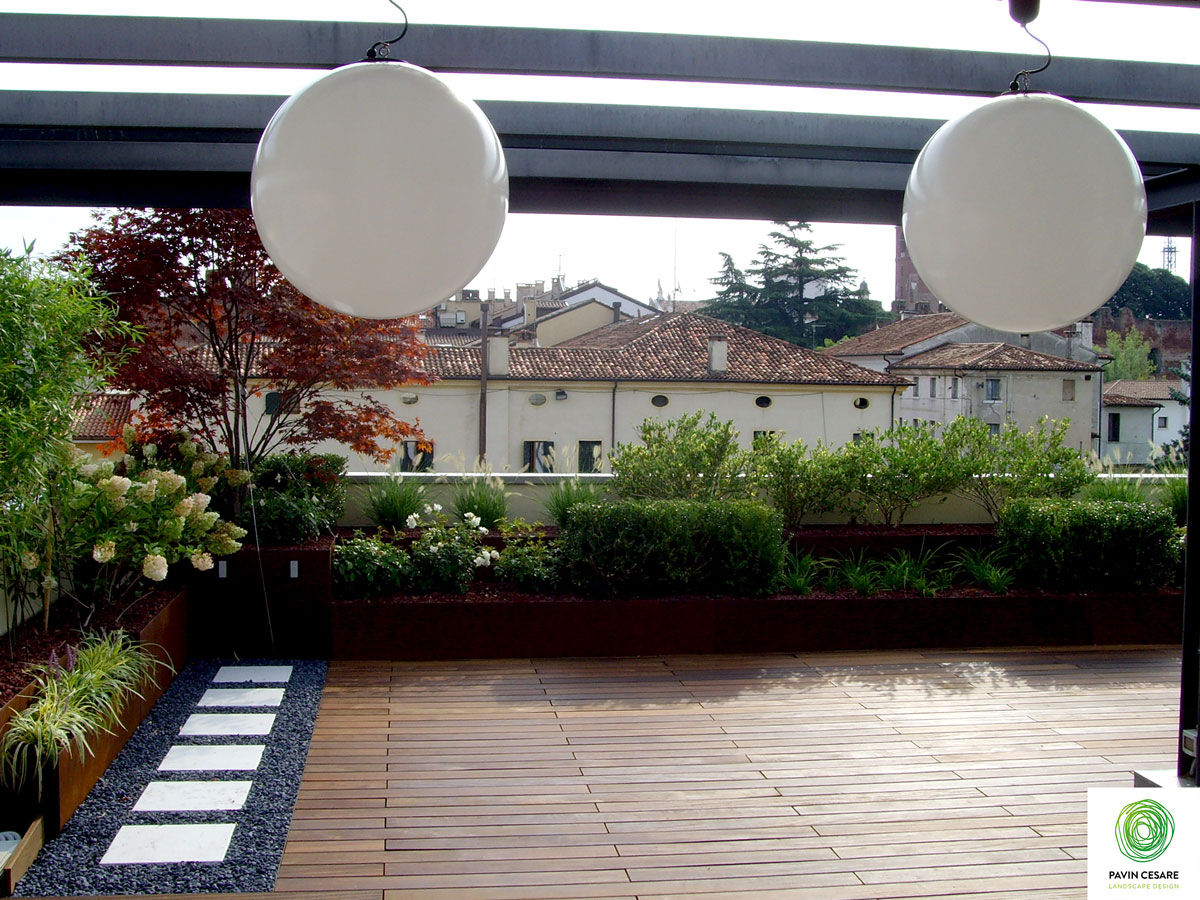 Terrazzi, Giardini Pavin Cesare Giardini Pavin Cesare Balcones y terrazas de estilo moderno