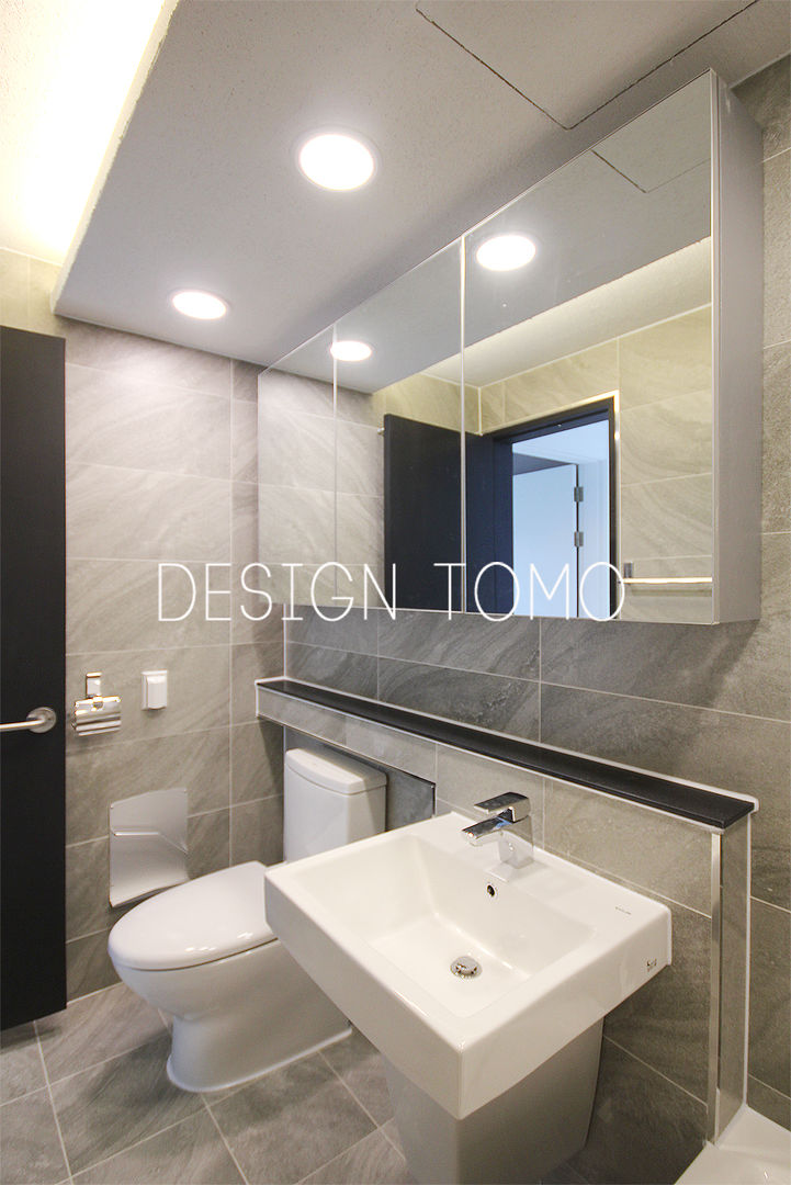 등촌아이파크(30평대), 디자인토모 디자인토모 現代浴室設計點子、靈感&圖片