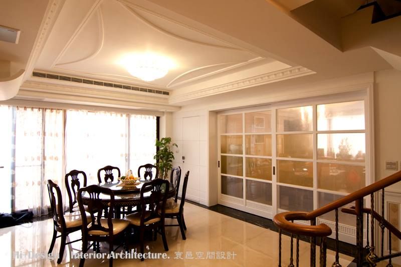 餐廳 Hi+Design/Interior.Architecture. 寰邑空間設計 Classic style dining room