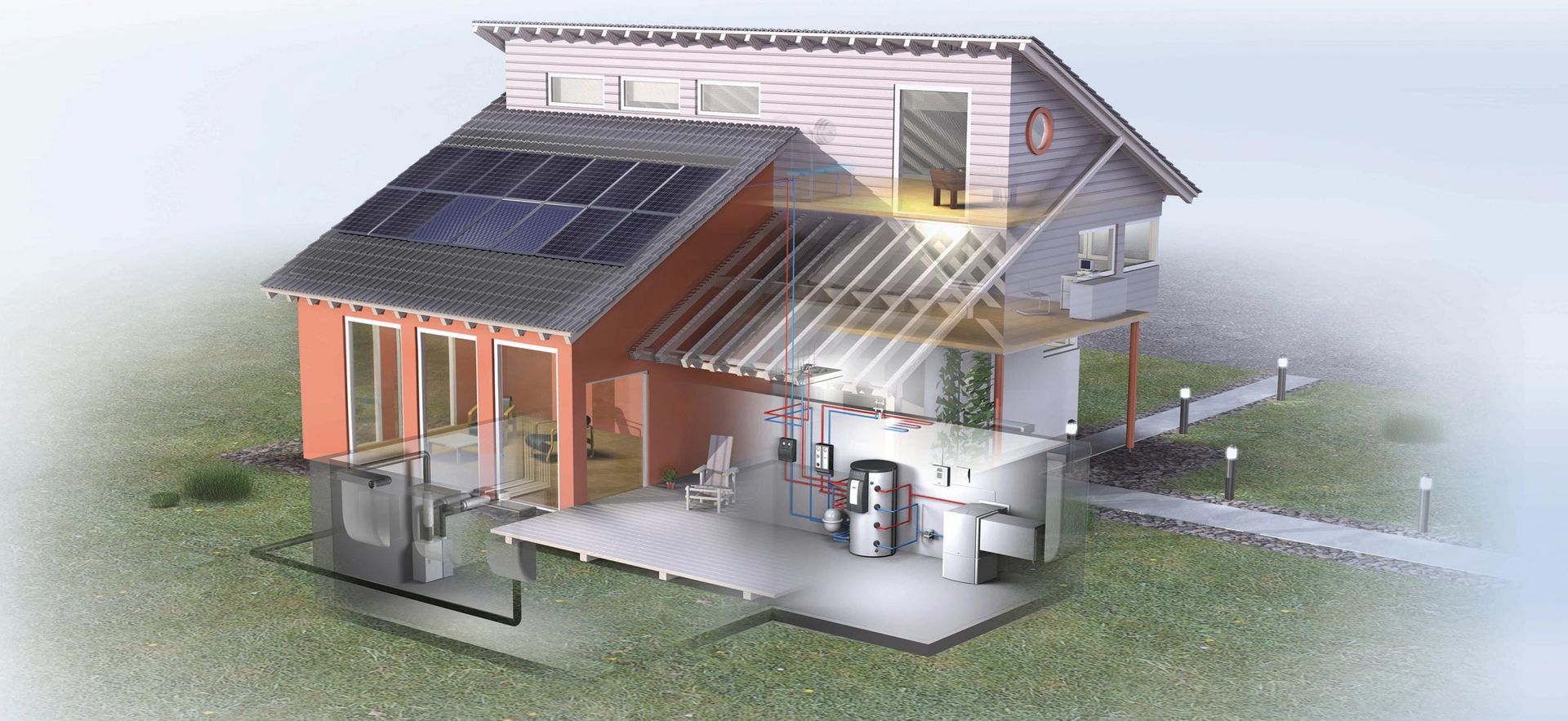 Fotovoltaico e pompa di calore: ecco come abbattere i costi energetici, Tucommit Tucommit Klassieke huizen