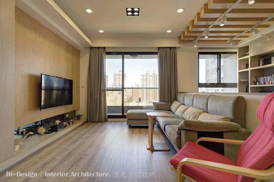 客廳 Hi+Design/Interior.Architecture. 寰邑空間設計 Modern living room