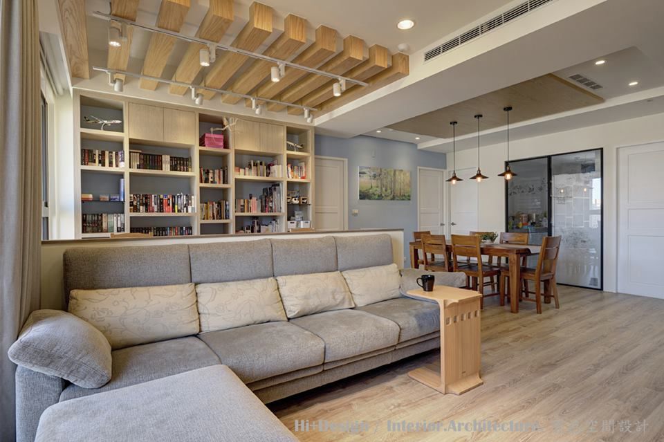 客廳 Hi+Design/Interior.Architecture. 寰邑空間設計 Modern living room
