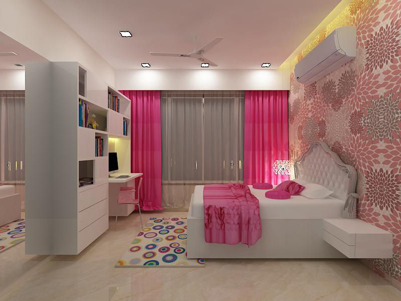 Residence at Powai, A Design Studio A Design Studio Kamar Tidur Minimalis