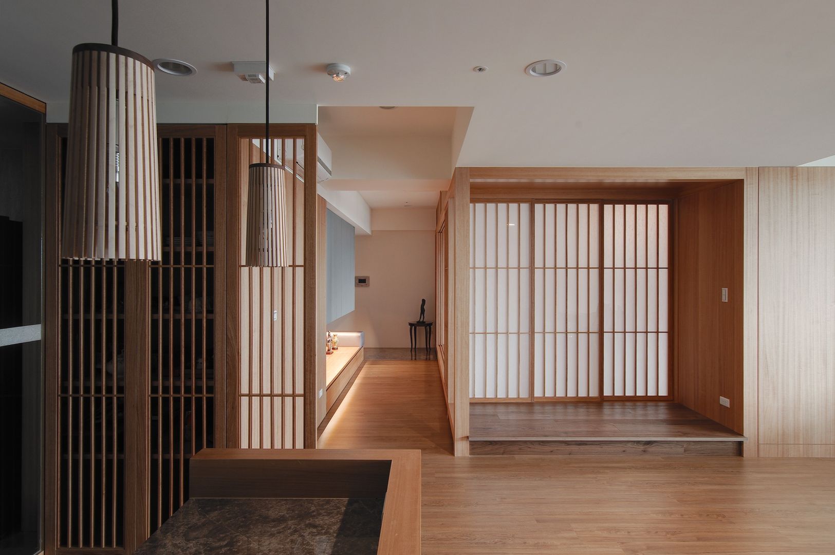 北投陳宅, 直方設計有限公司 直方設計有限公司 Asian style corridor, hallway & stairs Wood Wood effect