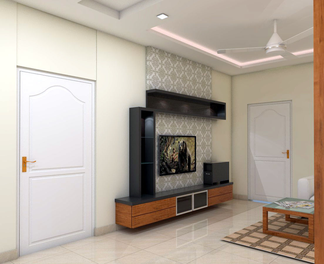 Living Space homify Living room پلائیووڈ