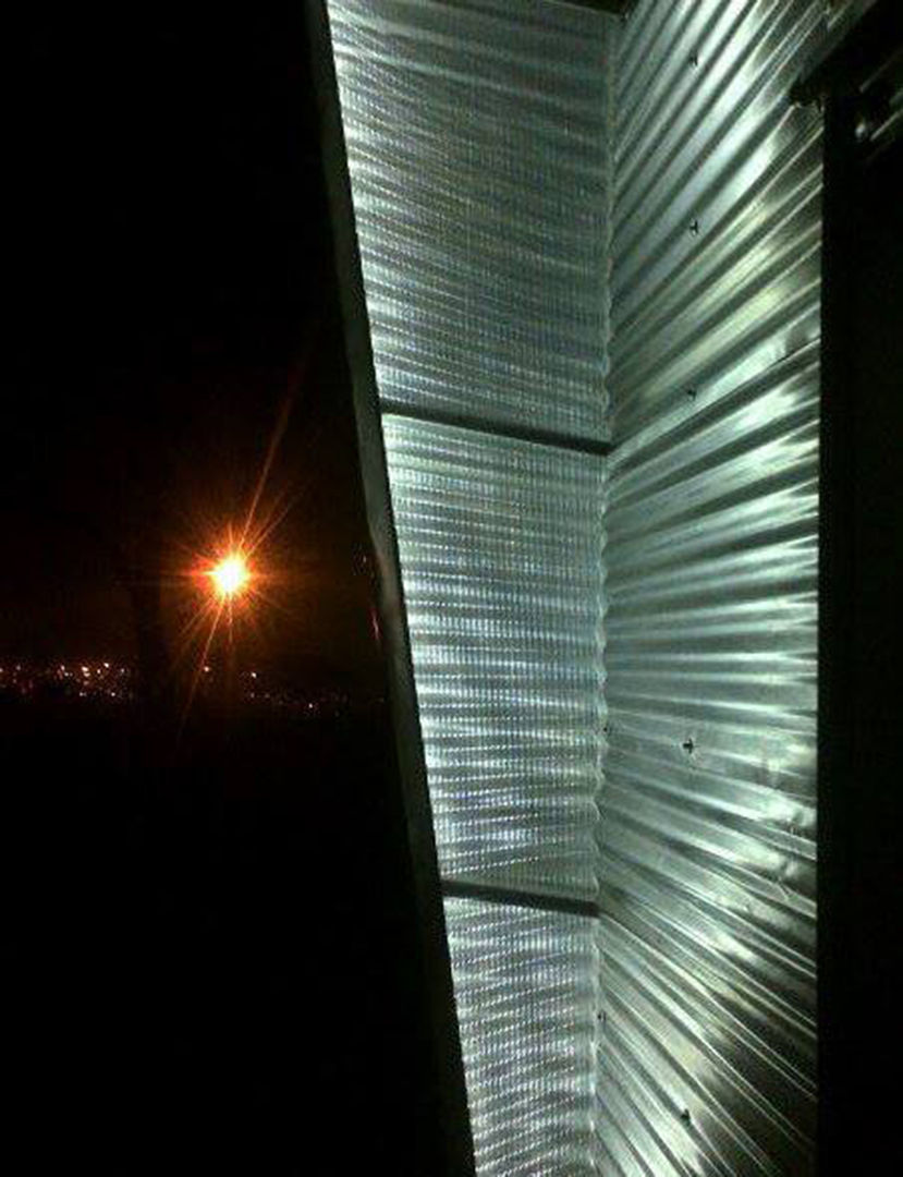 Exterior facade lighting A4AC Architects Modern houses Aluminium/Zinc