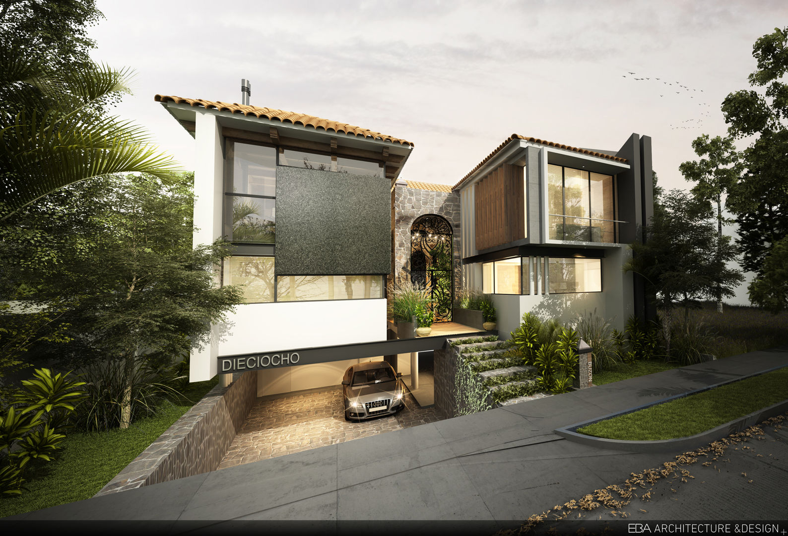 Casa Rinconada del Bosque , EBA Architecture & Desing EBA Architecture & Desing บ้านและที่อยู่อาศัย