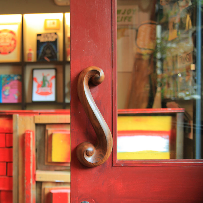 Sugatakatachi Door Handle DH-S-UZUMAKI, すがたかたち すがたかたち Pintu Kayu Wood effect Doorknobs & accessories