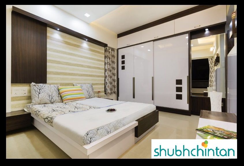 bed and wardrobe details homify Modern style bedroom Plywood