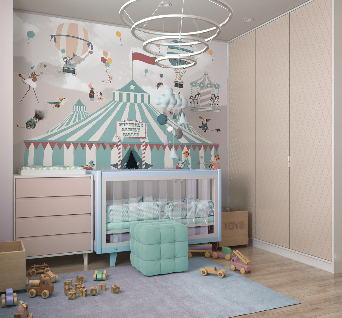 Элегантная простота, дизайн-студия ПРОСТРАНСТВО ДИЗАЙНА дизайн-студия ПРОСТРАНСТВО ДИЗАЙНА Dormitorios infantiles de estilo moderno