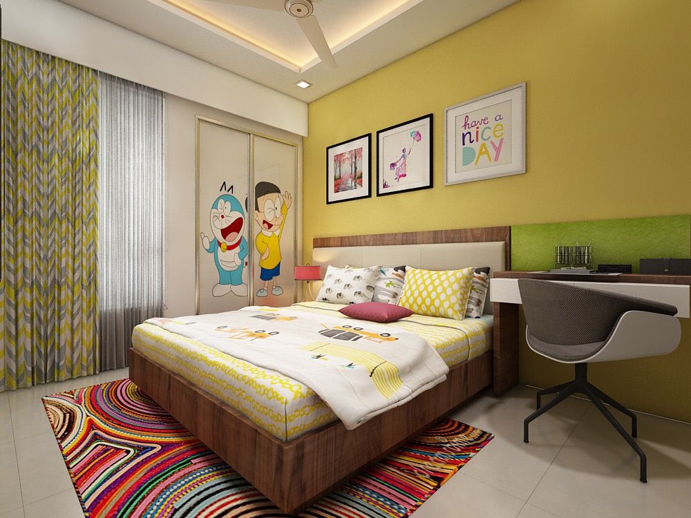 Kids bedroom The inside stories - by Minal Minimalist nursery/kids room Plywood