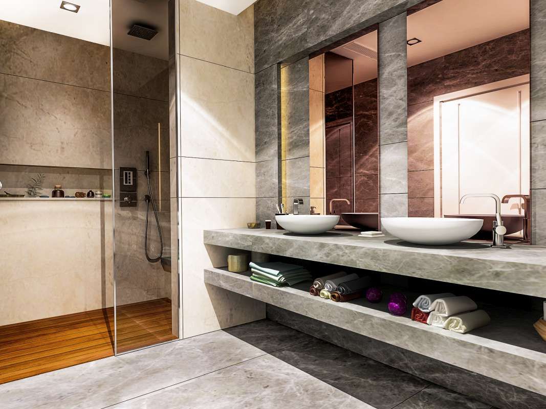 Villa Mira, VERO CONCEPT MİMARLIK VERO CONCEPT MİMARLIK Modern Bathroom