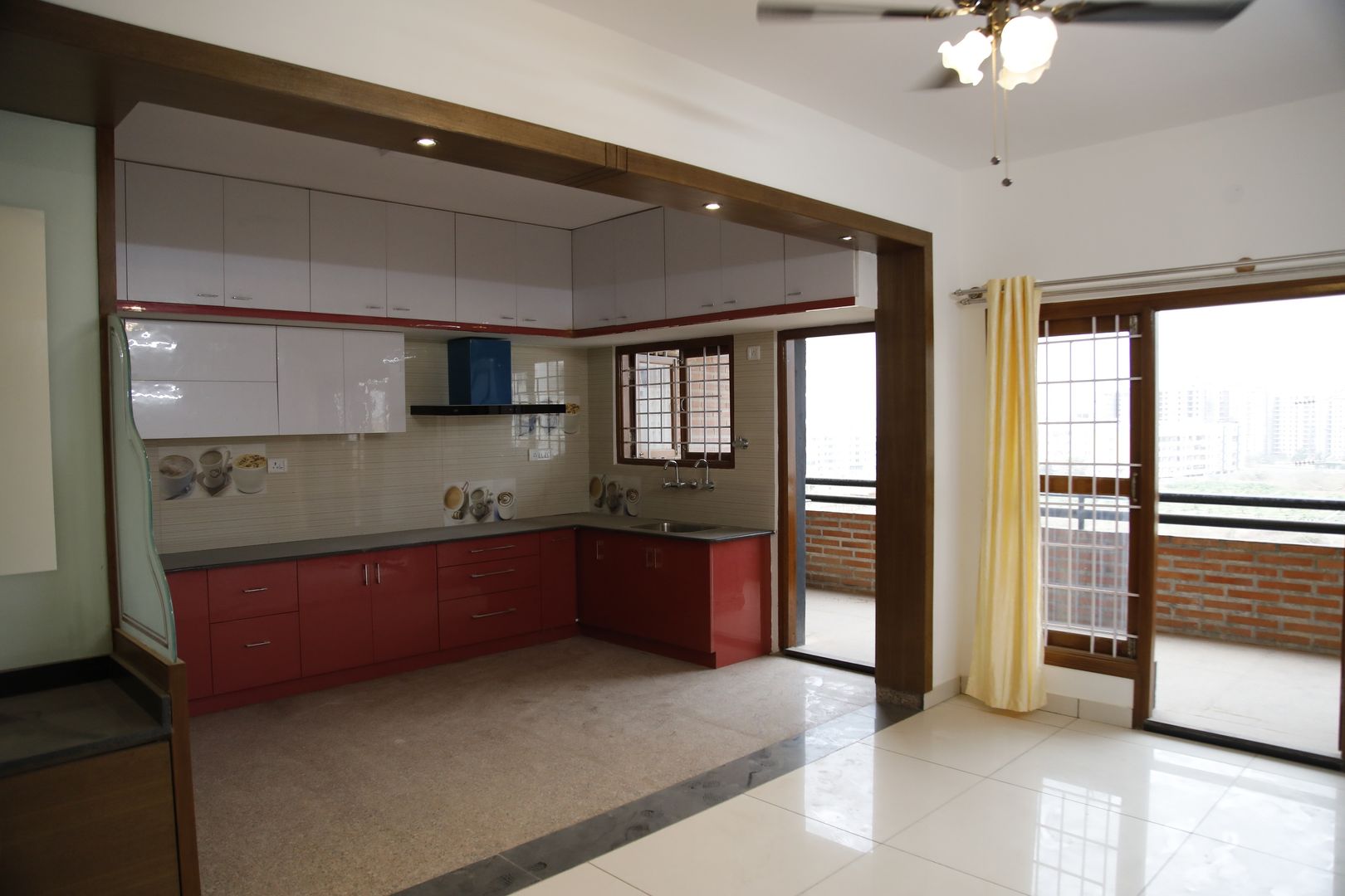 L Shaped Kitchen Design India homify 廚房 合板