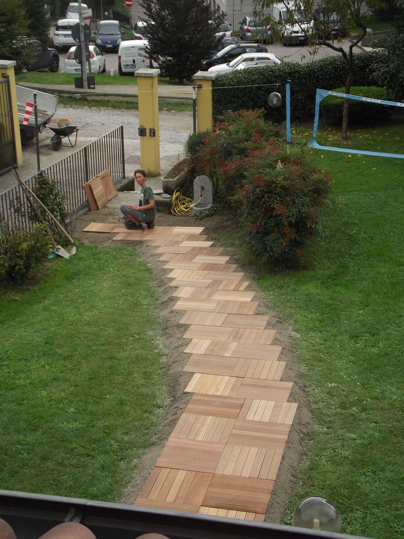 Pavimento in legno per esterno - vialetto d'accesso, ONLYWOOD ONLYWOOD Jardins asiáticos