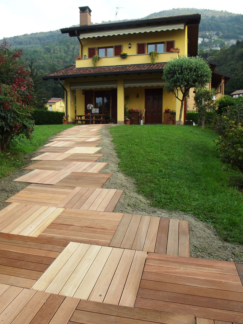 Pavimento in legno per esterno - vialetto d'accesso, ONLYWOOD ONLYWOOD Jardins asiáticos