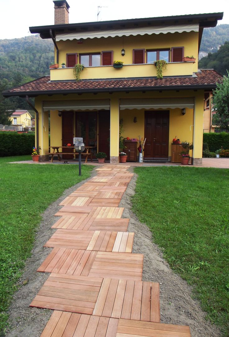 Pavimento in legno per esterno - vialetto d'accesso, ONLYWOOD ONLYWOOD 아시아스타일 정원