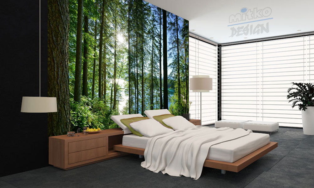 6. GLASBILDER IM SCHLAFZIMMER, Mitko Glas Design Mitko Glas Design Bedroom گلاس