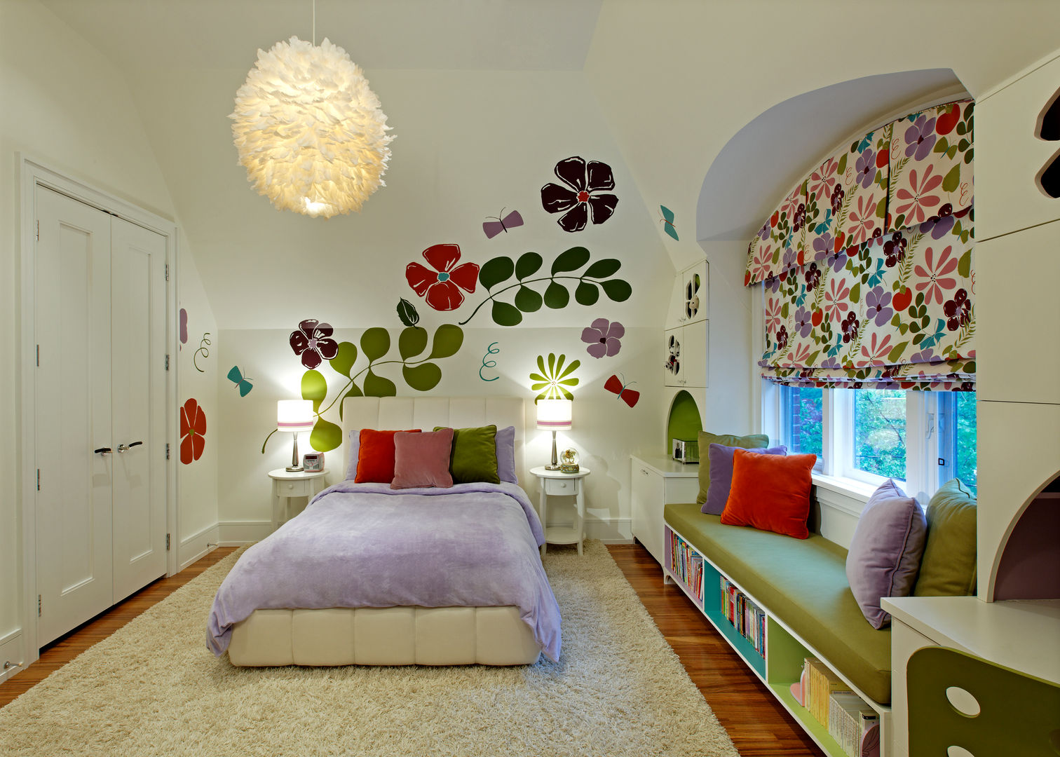 Girls Bedroom Douglas Design Studio Modern style bedroom