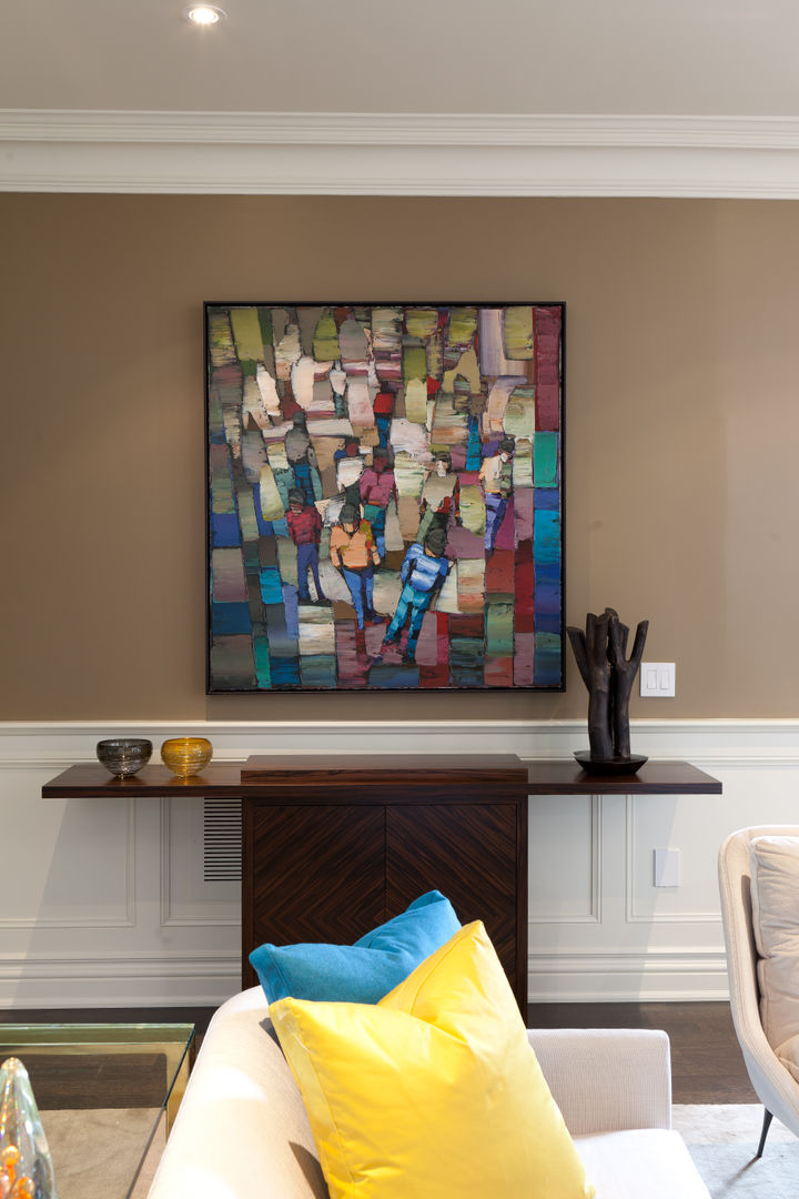 Console Table Douglas Design Studio Modern Corridor, Hallway and Staircase