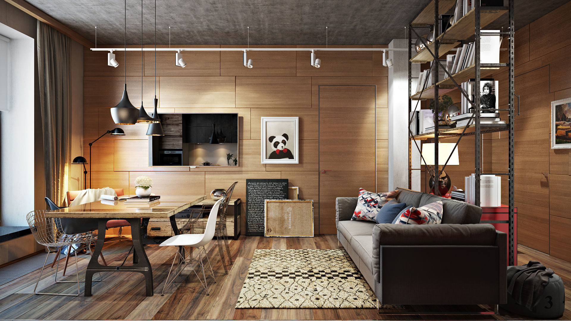 homify Industriale Wohnzimmer