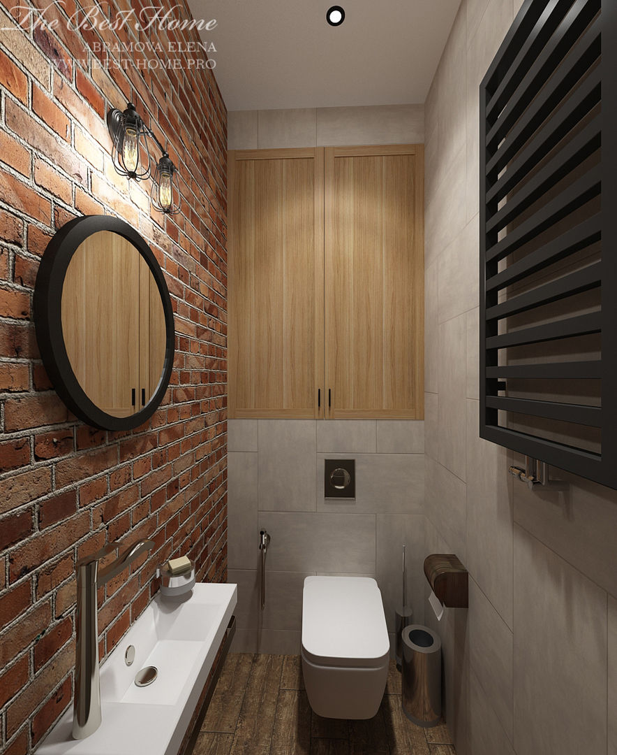 Студия в стиле лофт в Москве , Best Home Best Home Endüstriyel Banyo