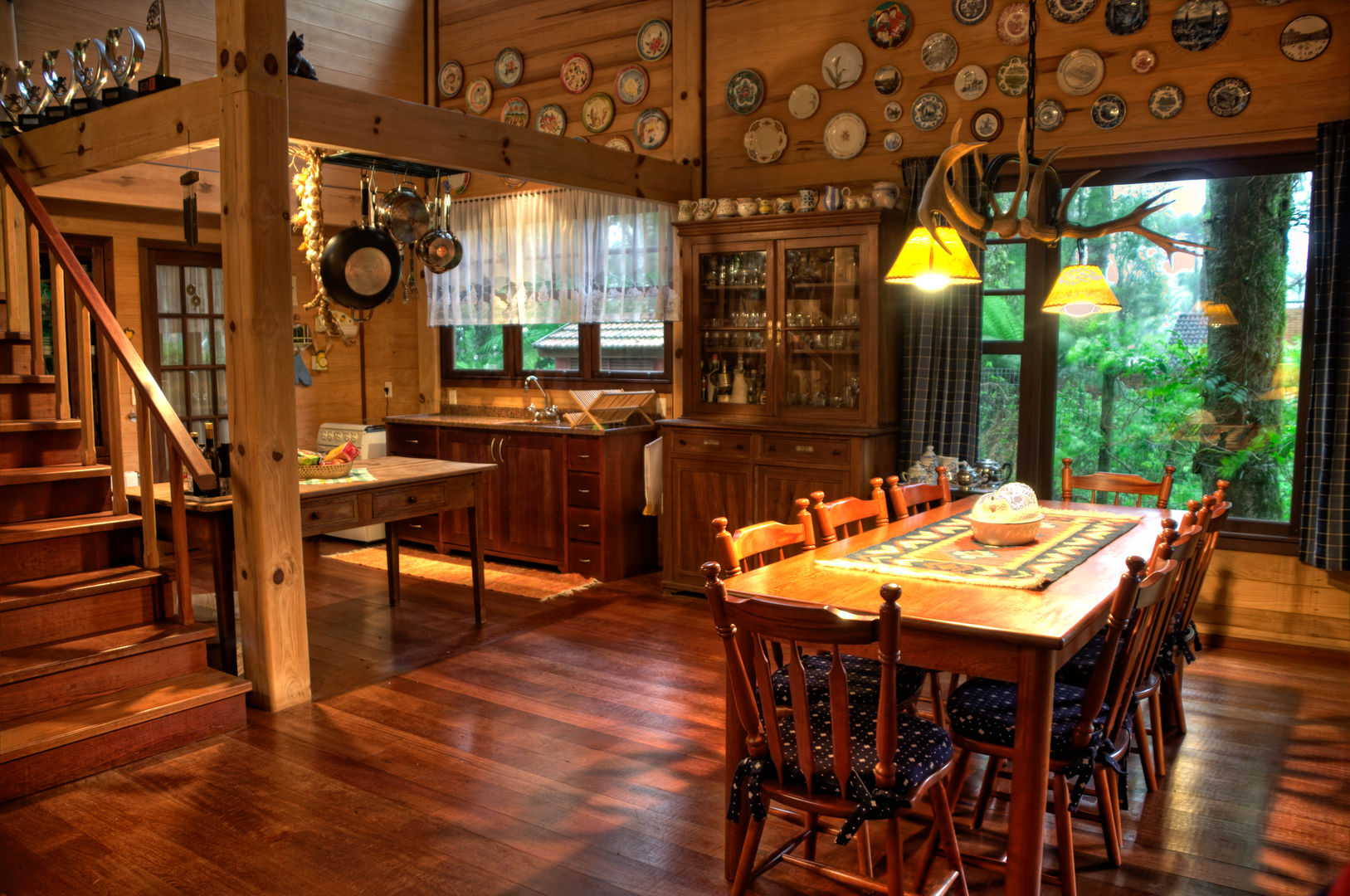 Casa Pinus, CABRAL Arquitetos CABRAL Arquitetos Rustic style dining room