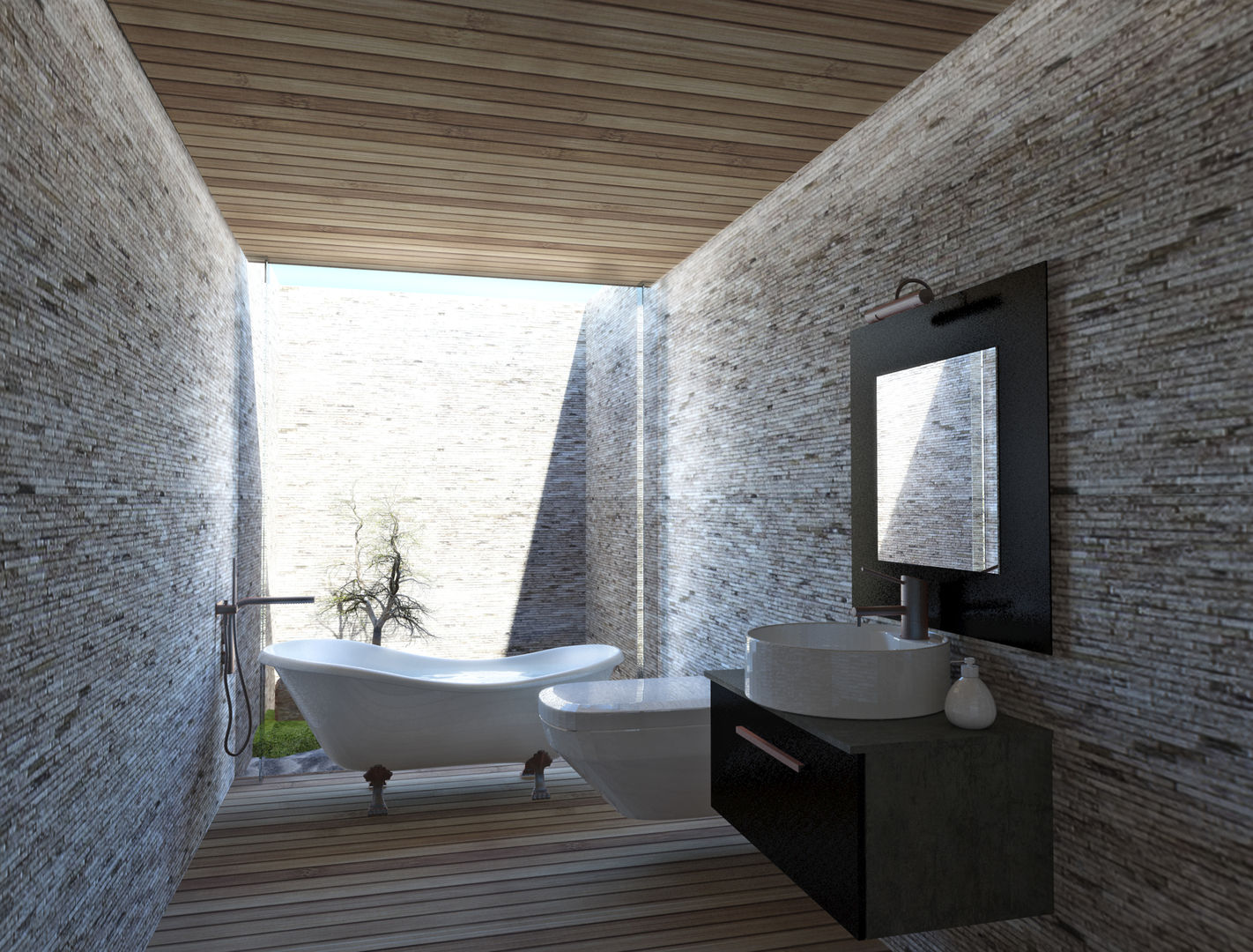 Baño FB, NEF Arq. NEF Arq. Modern style bathrooms