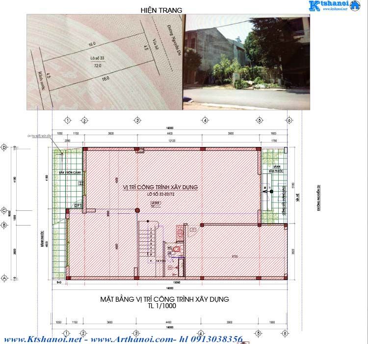 Mẫu thiết kế biệt thự 3 tầng 9x16m hiện đại, Văn phòng kiến trúc Ktshanoi Văn phòng kiến trúc Ktshanoi