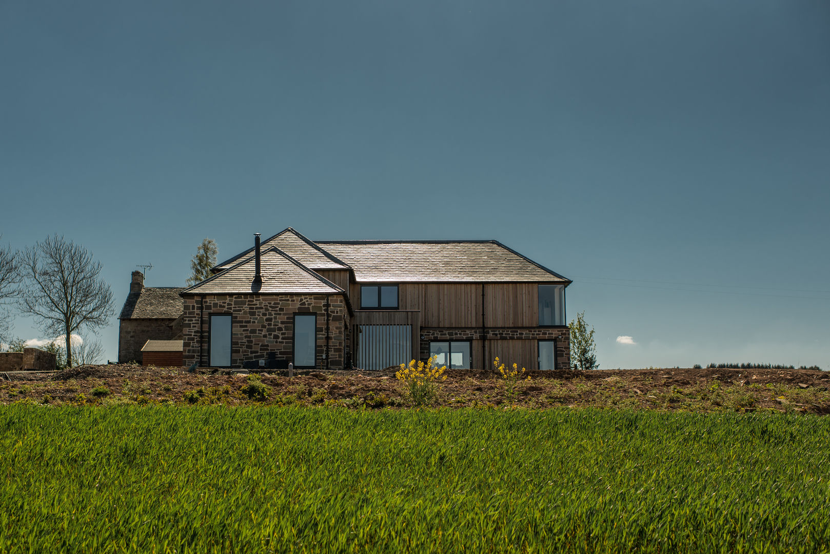 Drumpark Plot 1, Woodside Parker Kirk Architects Woodside Parker Kirk Architects Rustic style house Rural,Farm,Steading,Development,Timber cladding,Natural materials