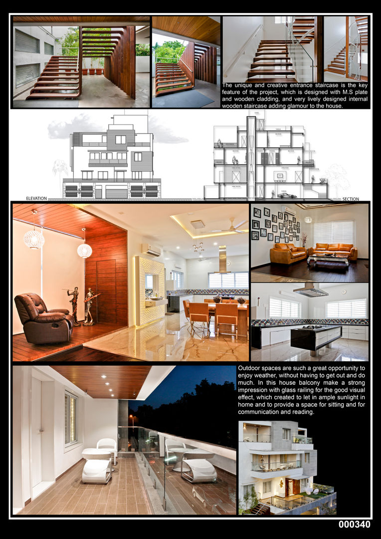 Residential, J9 Associates J9 Associates Moderne Häuser Holz Holznachbildung