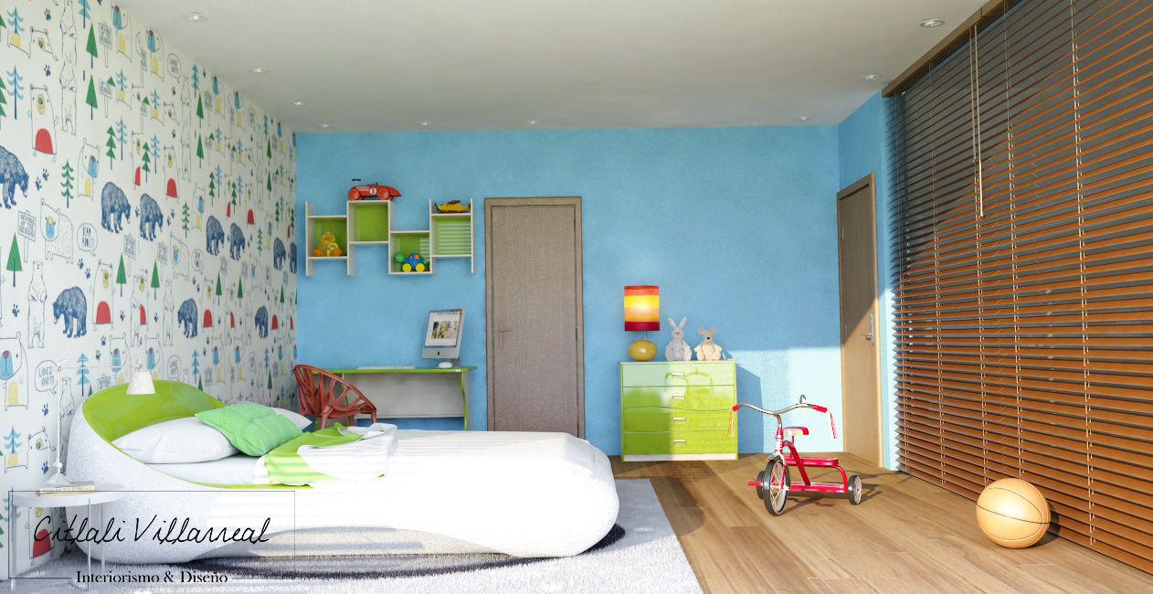 Recamaras de Residencia en la Ciudad de México, Citlali Villarreal Interiorismo & Diseño Citlali Villarreal Interiorismo & Diseño Nursery/kid’s room