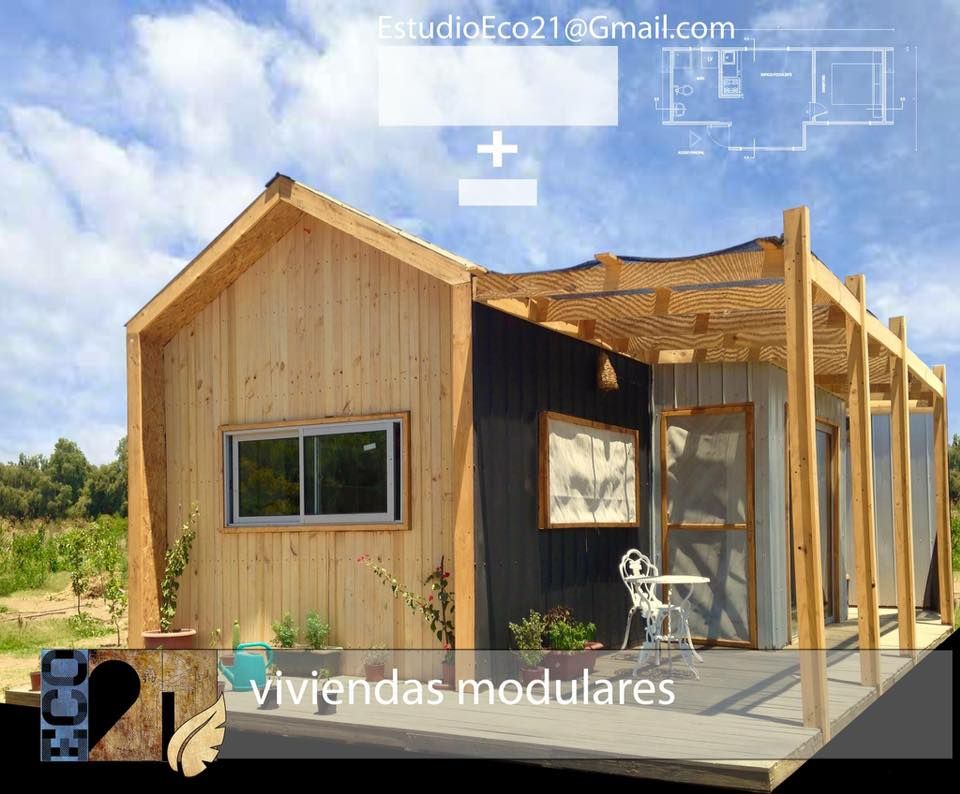 Vivienda Modular 3x9 + 1x3, BillaniniArquitectos BillaniniArquitectos Дома в стиле лофт