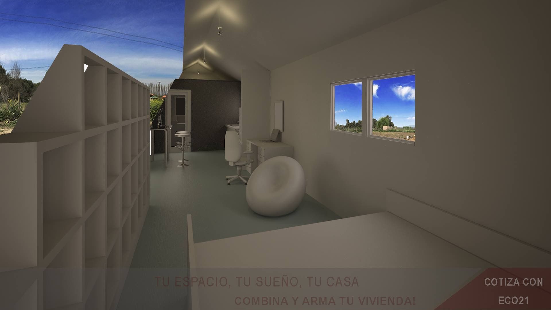 Vivienda modular 3x12, BillaniniArquitectos BillaniniArquitectos Casas de estilo industrial