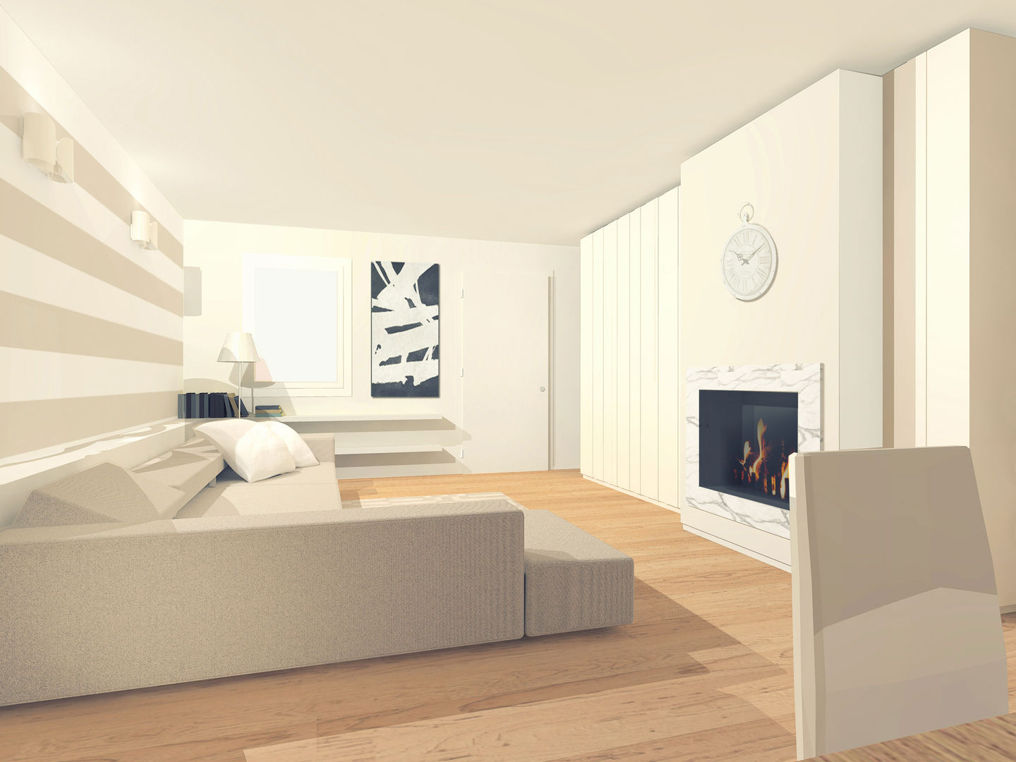 un nuovo open space, Flavia Benigni Architetto Flavia Benigni Architetto Modern living room