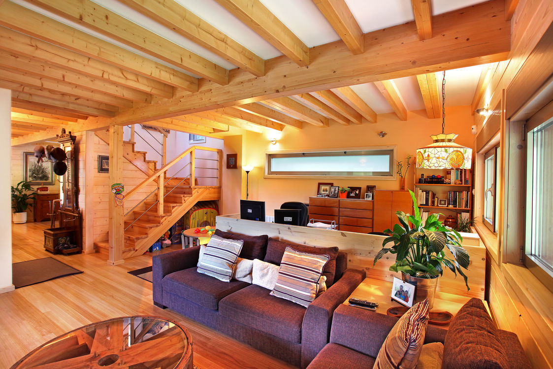 RUSTICASA | Casa em La Garriga | Barcelona, RUSTICASA RUSTICASA Living room Wood Wood effect