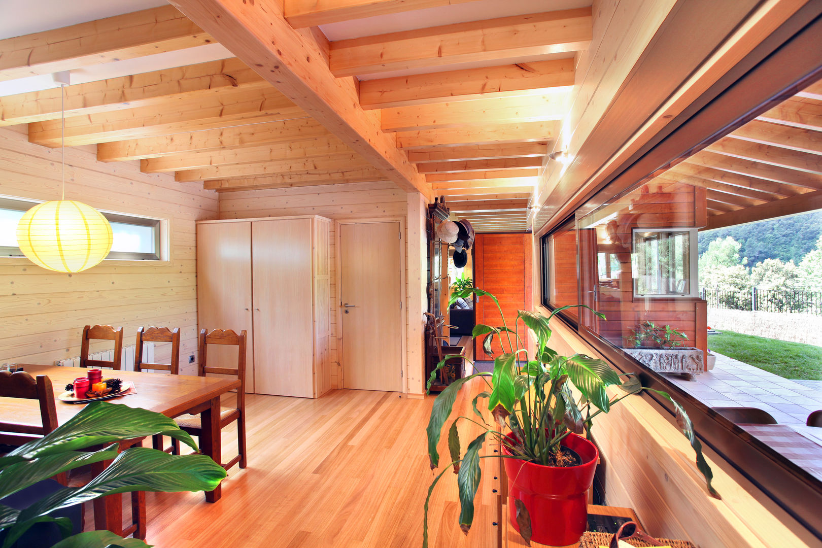 RUSTICASA | Casa em La Garriga | Barcelona, RUSTICASA RUSTICASA Rustic style dining room Wood Wood effect