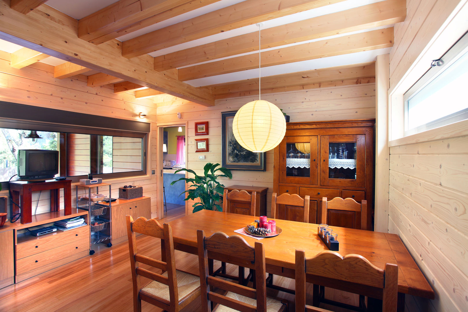 RUSTICASA | Casa em La Garriga | Barcelona, RUSTICASA RUSTICASA Dining room لکڑی Wood effect