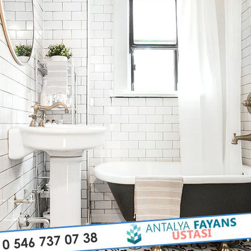 2017 Modern Banyo Fayans Döşemeleri, Antalya Fayans Ustası - 0 546 737 07 38 Antalya Fayans Ustası - 0 546 737 07 38 現代浴室設計點子、靈感&圖片 陶器