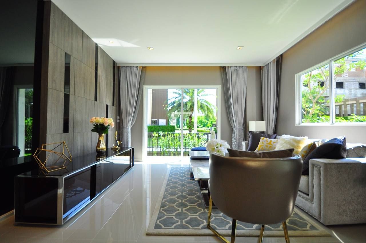 บ้านตัวอย่าง คาซ่าวิลล์ ราชพฤกษ์-พระราม5, safehouse decoration safehouse decoration Jardín interior Paisajismo de interiores