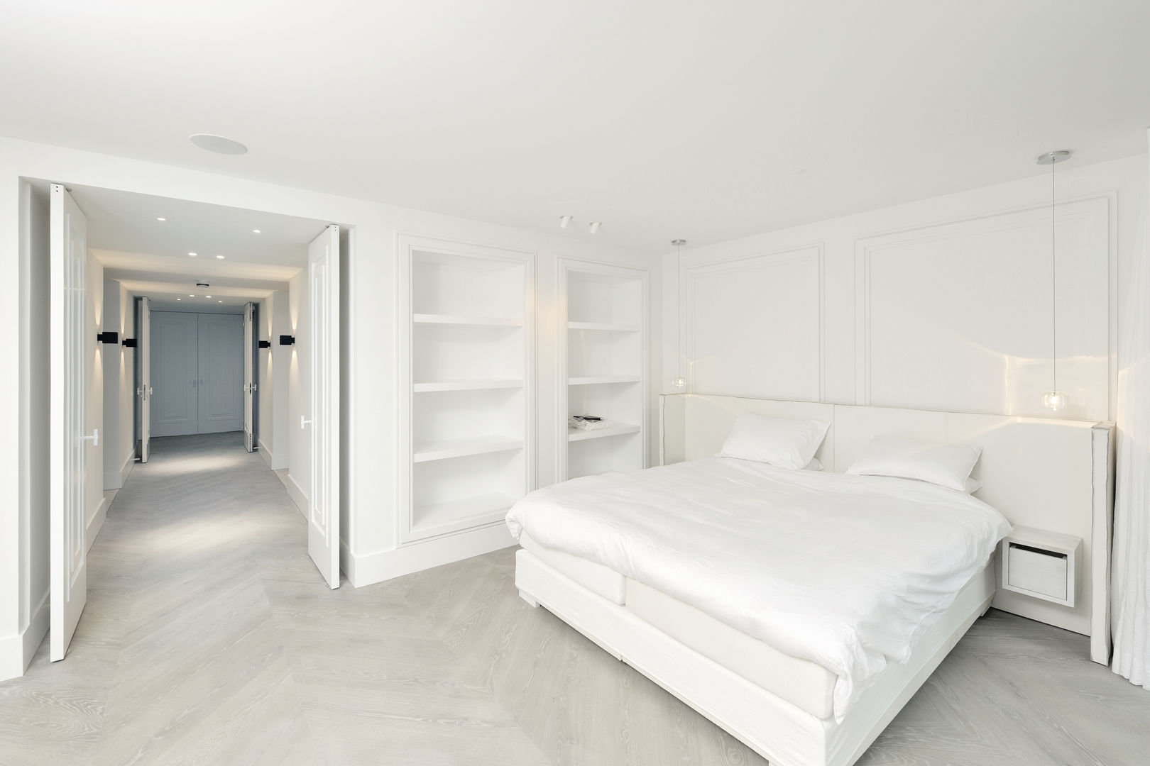 PENTHOUSE AMSTERDAM, J.PHINE J.PHINE Minimalistische Schlafzimmer