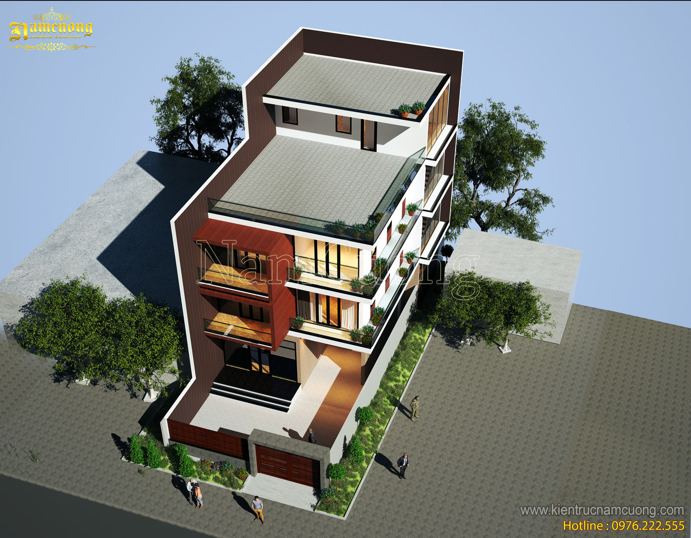 NamCuong design company, Công ty Cổ phần tư vấn thiết kế xây dựng Nam Cường Công ty Cổ phần tư vấn thiết kế xây dựng Nam Cường Дома в стиле модерн