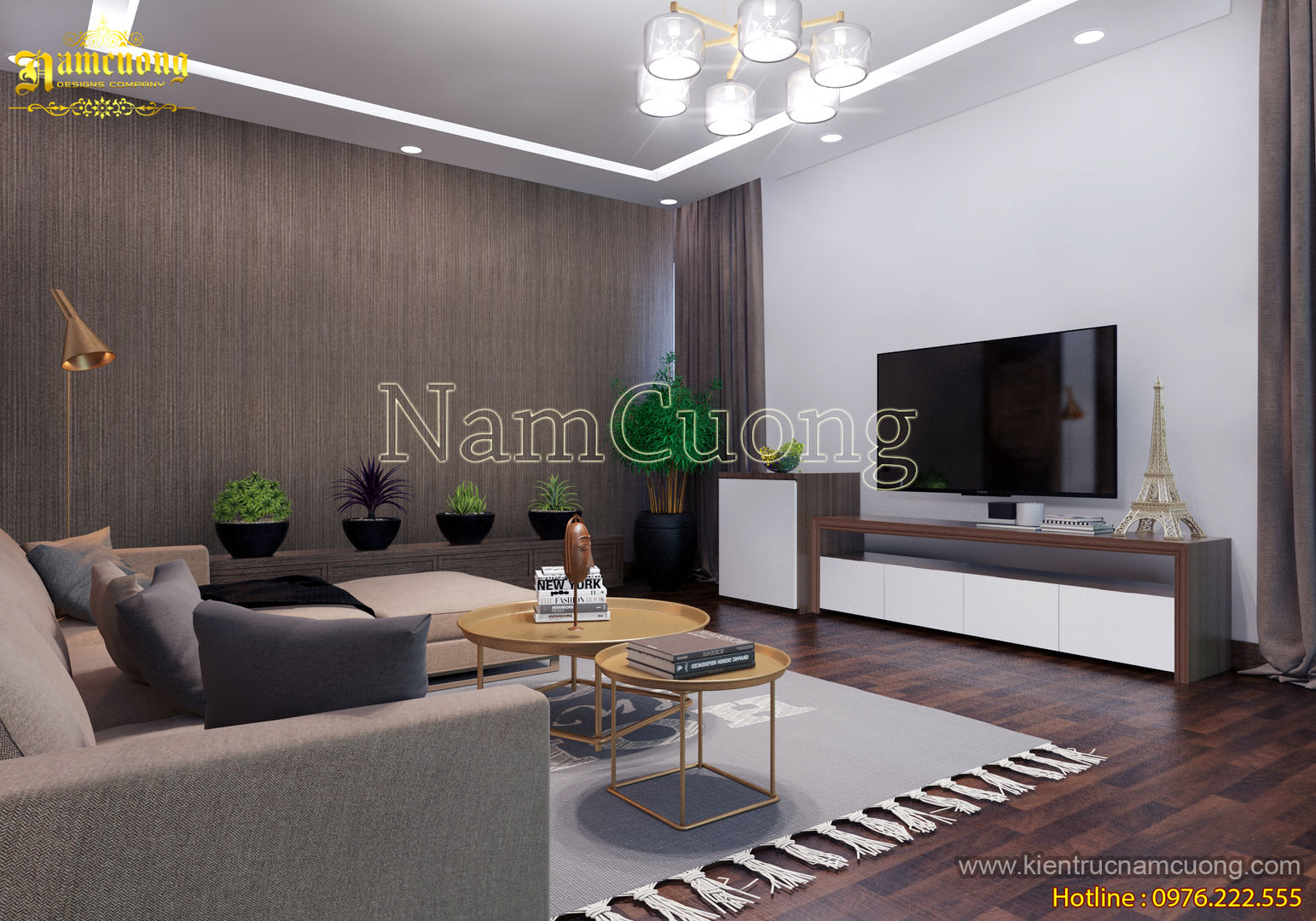 NamCuong design company, Công ty Cổ phần tư vấn thiết kế xây dựng Nam Cường Công ty Cổ phần tư vấn thiết kế xây dựng Nam Cường Soggiorno moderno