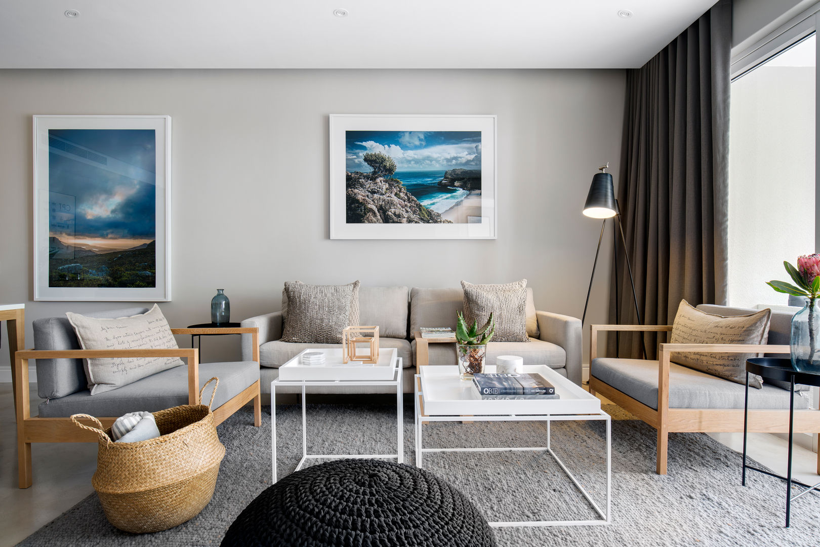 The V&A Marina & The Waterclub Apartments Project, MINC DESIGN STUDIO MINC DESIGN STUDIO Scandinavian style living room