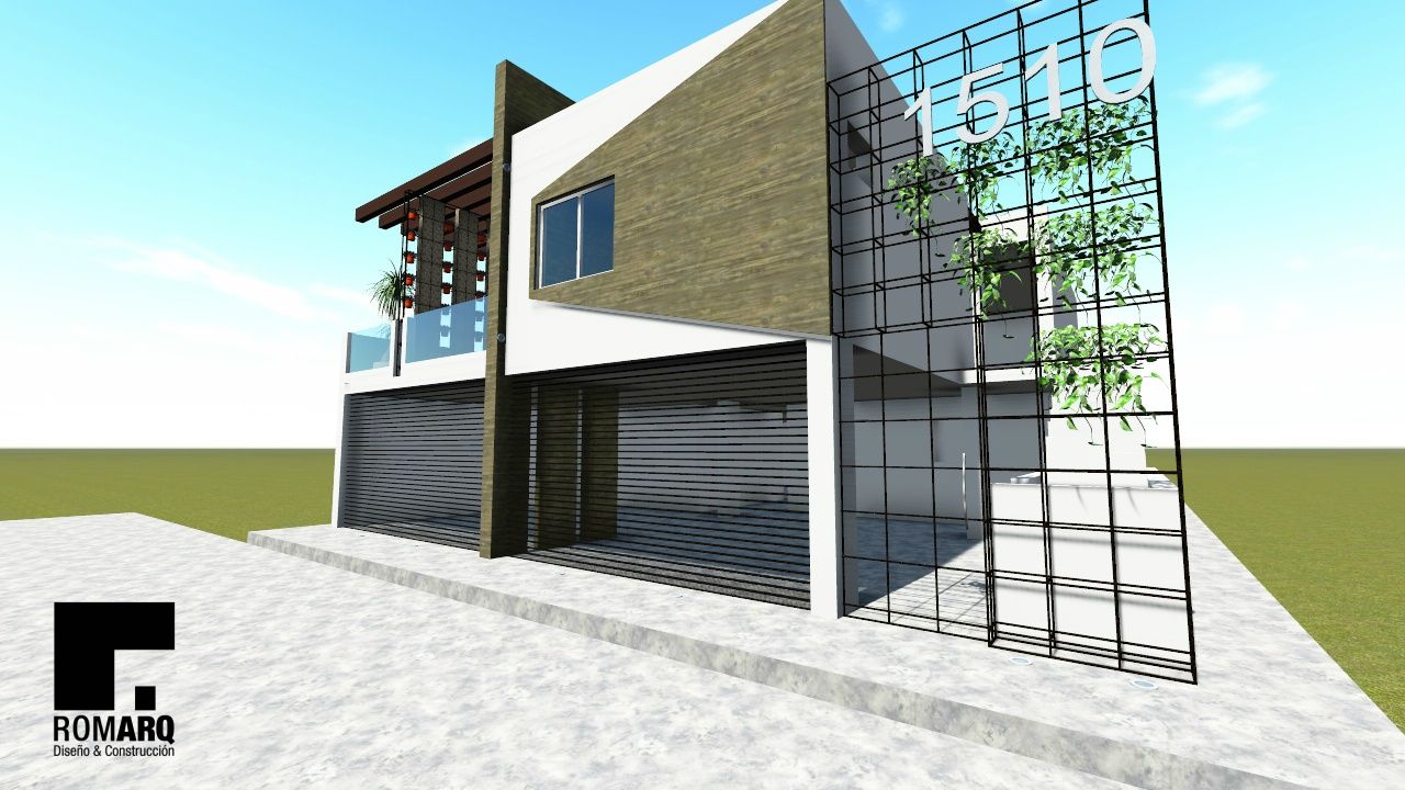 Casa habitación San Carlos, Romarq. Diseño y construcción Romarq. Diseño y construcción Maisons modernes Béton