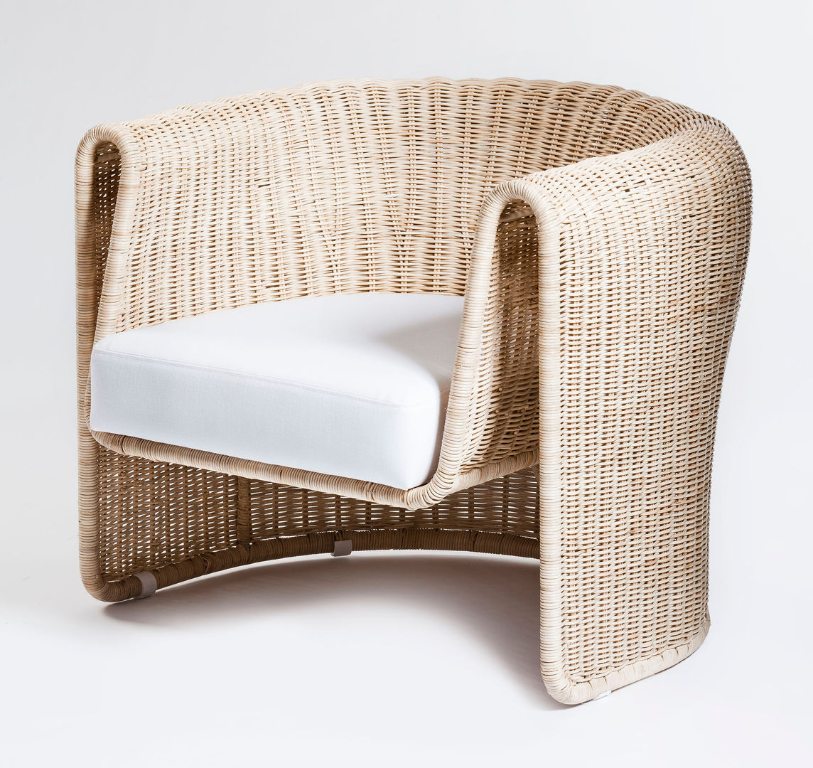 Slump chair Egg Designs CC Modern living room Rattan/Wicker Turquoise Sofas & armchairs