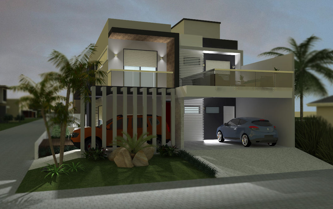 homify Rumah Modern Batu Bata