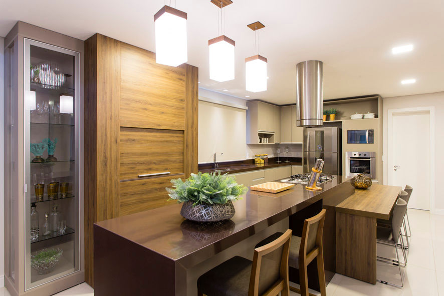 Residência Reserva da Serra, Join Arquitetura e Interiores Join Arquitetura e Interiores Modern kitchen