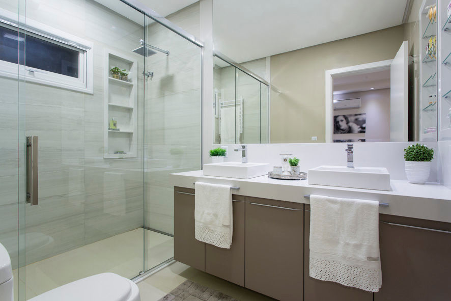 Residência Reserva da Serra, Join Arquitetura e Interiores Join Arquitetura e Interiores Modern bathroom